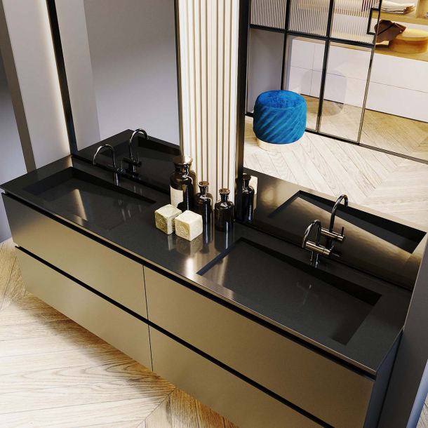 Dobbel vask Corian� Shift Deep Nocturne
