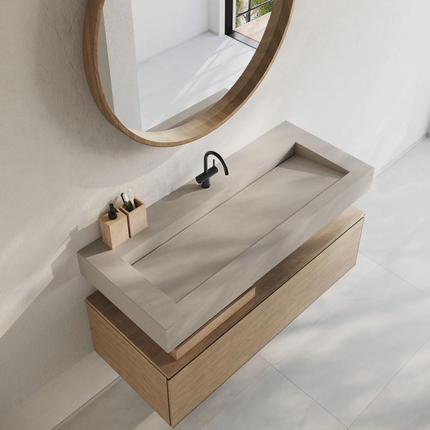 Vask Corian� Piano Neutral Concrete