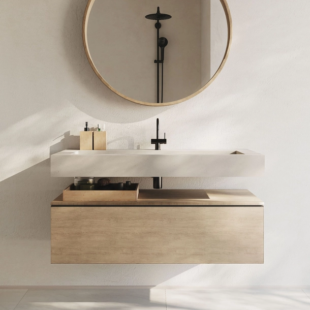Vask Corian� Piano Neutral Concrete