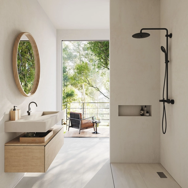Vask Corian� Piano Neutral Concrete