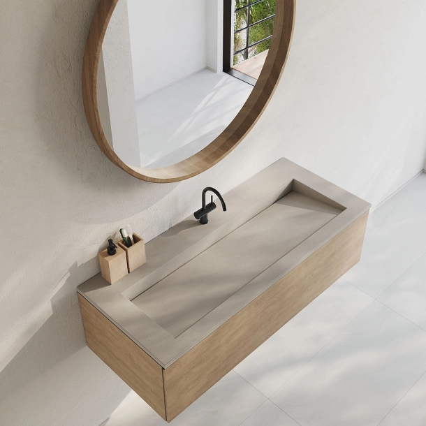 Vask Corian� Piano Neutral Concrete