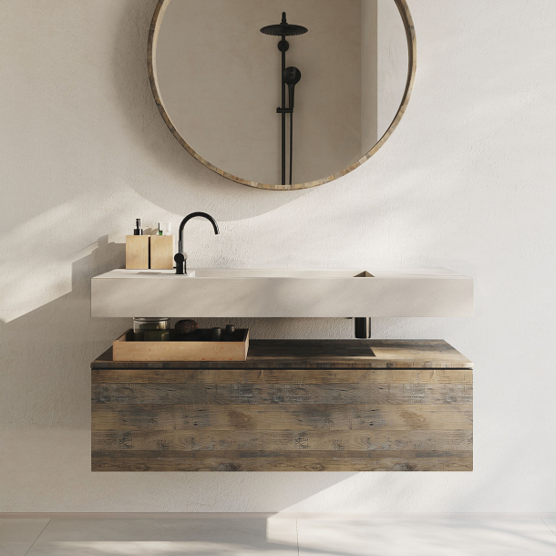 Vask Corian� Shift Neutral Concrete