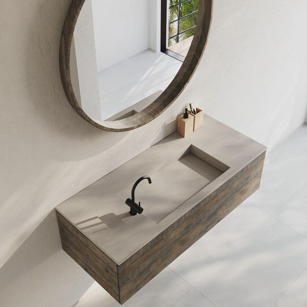 Vask Corian� Shift Neutral Concrete